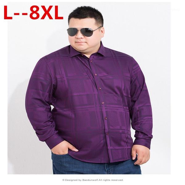 

men's casual shirts 8xl 6xl 5x plaid shirt 2021 autumn flannel red checkered men long sleeve chemise homme cotton male check shirts1, White;black