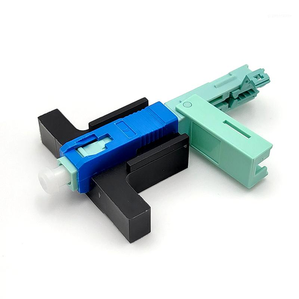 

fiber optic equipment 100 pcs/box sc upc fast connector single-mode ftth tool cold connnector 53mm1