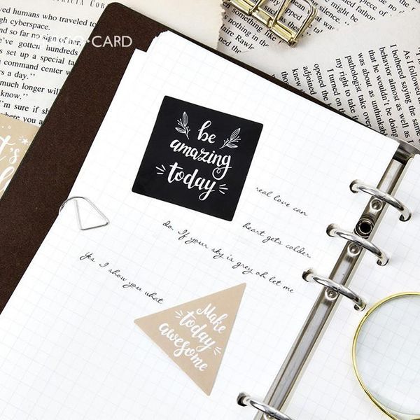 

2016 tive english blessing decorative stickers adhesive stickers diy decoration craft scrapbooking stickers gift statione creative diy h