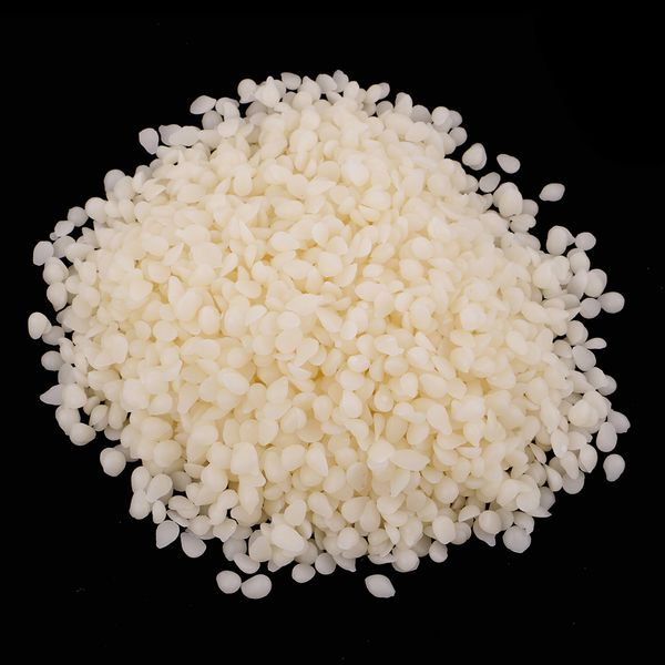 

100g pure white / refined beeswax pellet cosmetic for diy lip balm candle soap
