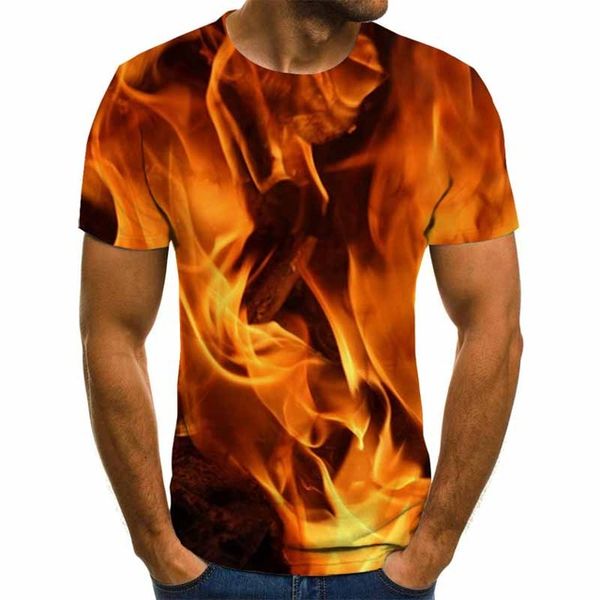 

new flame graphic summer 3d print shirts anime graphic humor men clothing