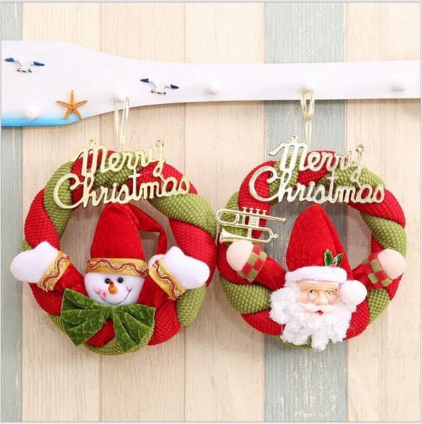 

christmas decorations creative cloth circle pendant tree three-dimensional xmas hanging accessories1
