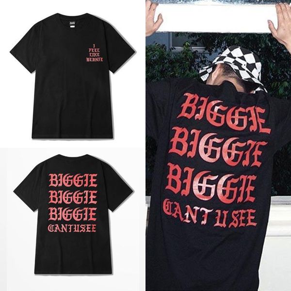 

men's t-shirts wholesale- 2021 west i feel like biggie fashion street brand,rap t shirt men forgiveness1, White;black