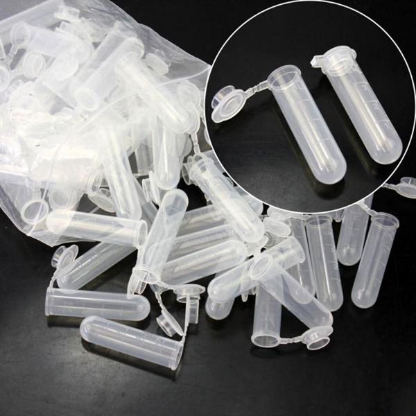 

plastic clear tube multi purpose centrifuge test tube round bottom empty sample storage container with scale experiment supplies swy bbyhfq, Slivery;golden