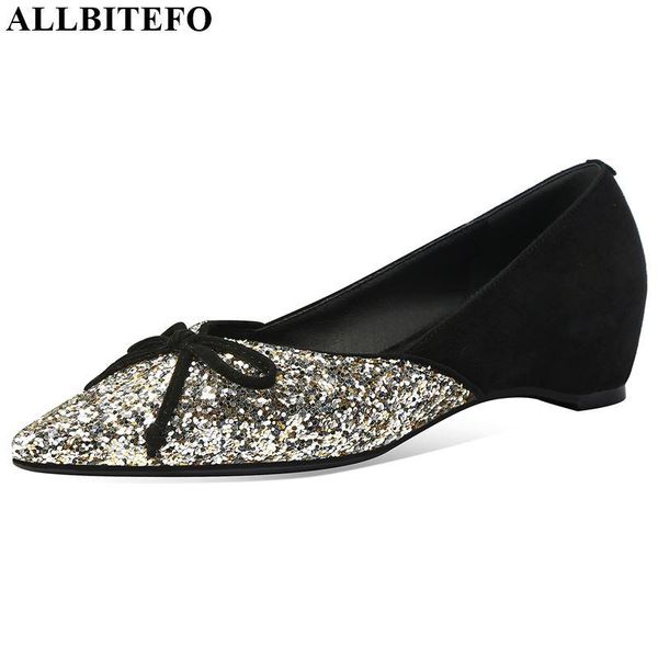 

allbitefo comfortable high heels party women shoes women high heel shoes quality sequins ladies autumn heels, Black
