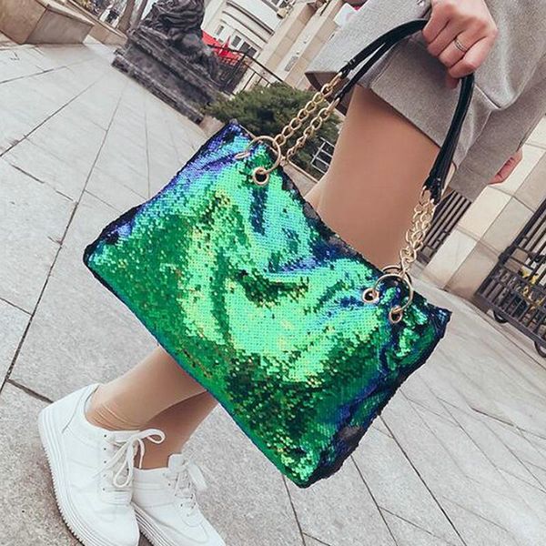 

brand designer tote shoulder crossbody bag women large multifunction sequin bling handbags big bag casual shopping bags 896