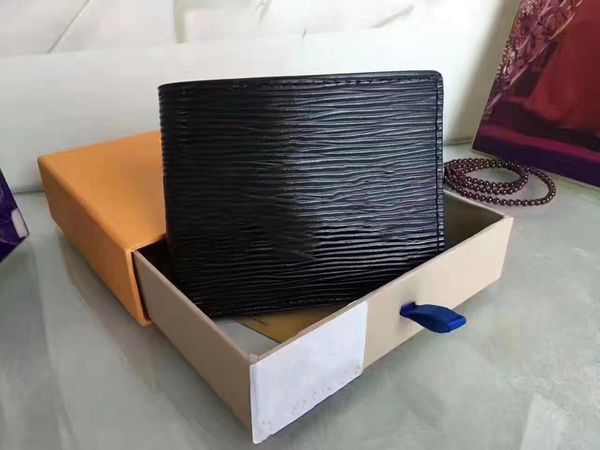 

2021 new designer tote wallet luxury leather men short wallets for women men coin purse clutch bags with box, Red;black