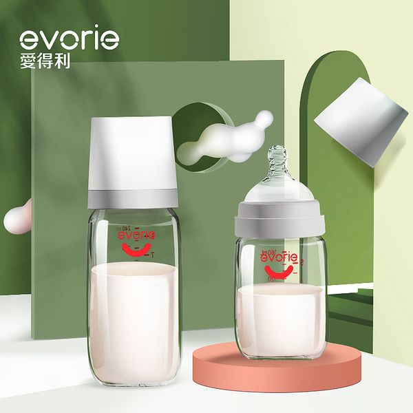 

широкий калибр сломанной бутылки пить воду adley новорожденного ребенка стеклотары за 0-6-18 месяцев