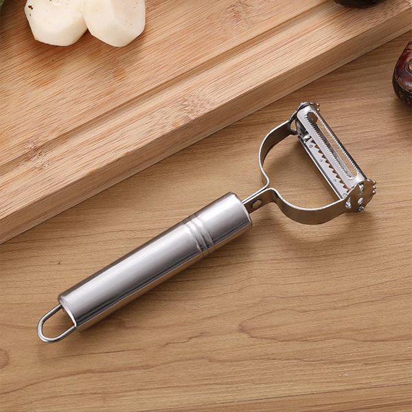 

stainless steel peeler potato cucumber carrot grater cutter multifunctional vegetables double planing slicer peeling tools kitchen vt1966