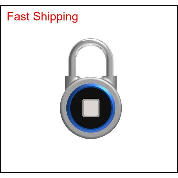 

smart electronic positionable padlock waterproof warehouse security door lock bluetooth fingerprint lock outdoor luggage qylznf bdenet