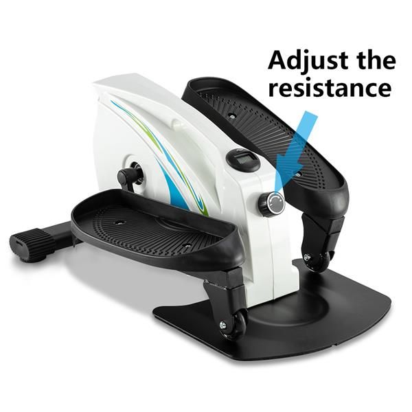 

elliptical trainer abs iron non-electric model white & blue ship from us drop shipping