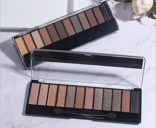 

wholesale make-up highlight 12 color sunset rose eye shadow tray for beginners matte color make-up cross border supply eye shadow tray