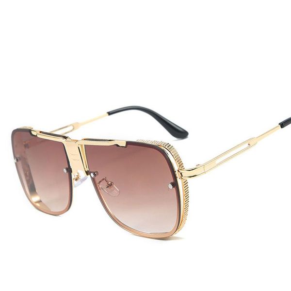 

sunglasses veshion hollow pilot big frame luxury men women fashion shades uv400 vintage glasses, White;black