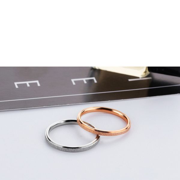 

simple charm band rings lover ring for ladies party personality trend jewelry gifts for couple fresh rose gold silver plated fashion stainle