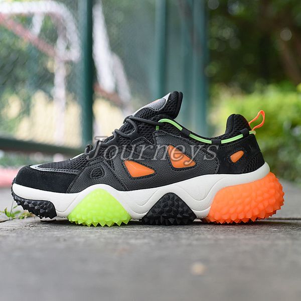 

fashion treeperi durian chunky men women sneakers black volt orange running shoes outdoor trainers us 8 eur 41.5 for men