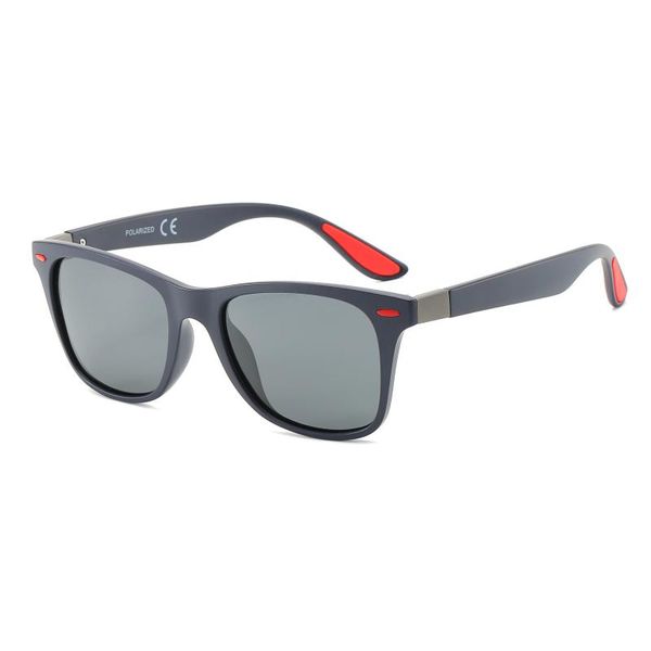 Modische Sonnenbrillenfassungen, trendige klassische Kunststoff-Brillenfassung, UV400-Kamera, rechteckig, polarisiert