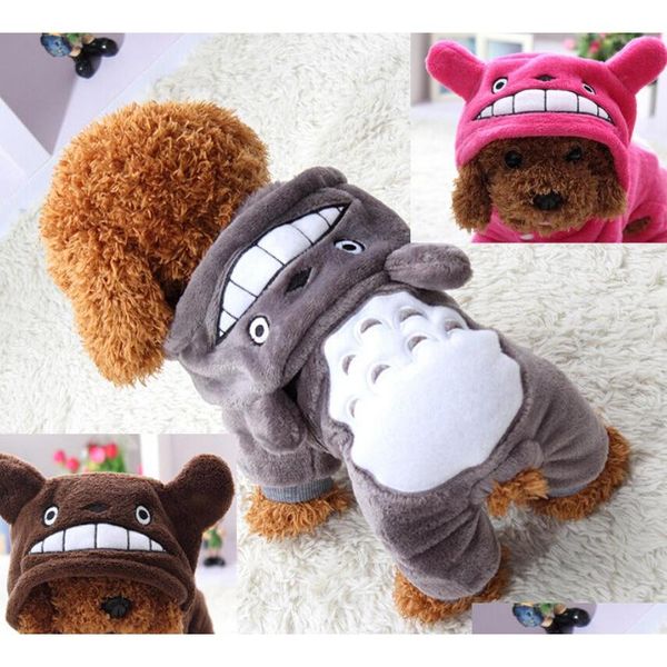 

soft warm dog clothes coat pet costume fleece clothing for dogs puppy cartoon winter hooded jacket autumn apparel xs-xxl fgxef