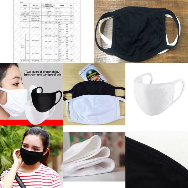 

factoryghtamasks 100pcs dhl anti-dust cotton cloth face man woman cycling wearing fashion blank black america flag mask