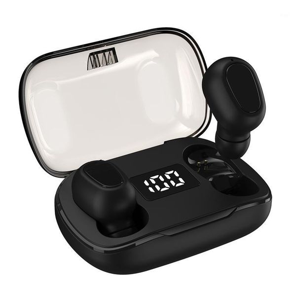 

xt7 digital display bluetooth headset, tws bluetooth 5.0 stereo binaural dual-pass sports wireless headset1