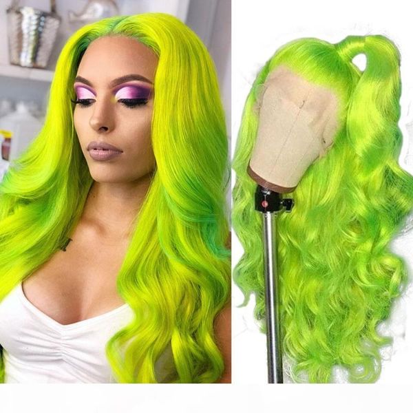 

abijale pink red gray purple yellow 613 13x4 lace front human hair wigs colored brazilian body wave wig remy lace frontal wigs, Black;brown