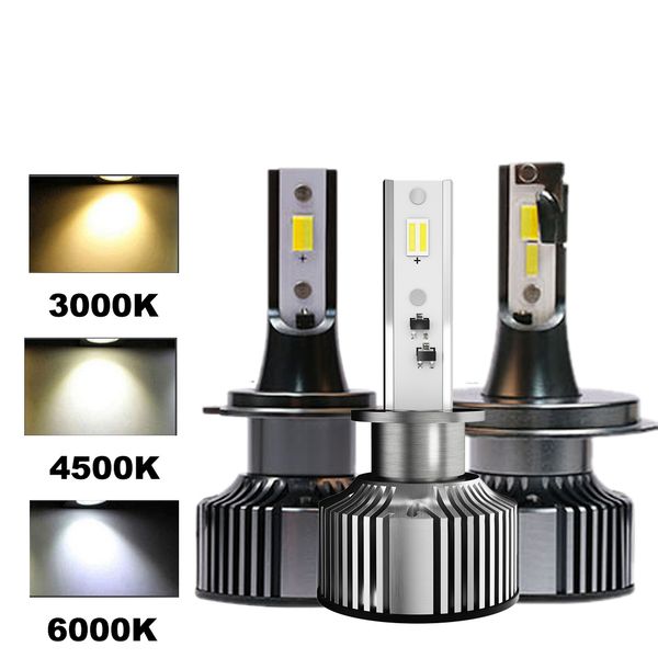 

h7 h4 led фар автомобиля лампы h1 h8 h9 h11 9005 9006 9012 автомобильные фары автомобильный свет 3000k 4500k 6000k все в одном