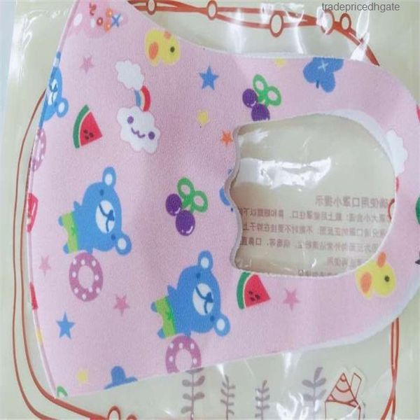 

cartoon dustproof safety folding effective cute blocking pink bear pattern protective mask on sale