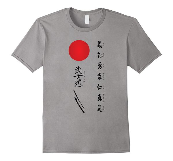 

2019 100% cotton the 7 virtues of bushido t-shirt summer tee shirt summer tee shirt sport hooded sweatshirt hoodie