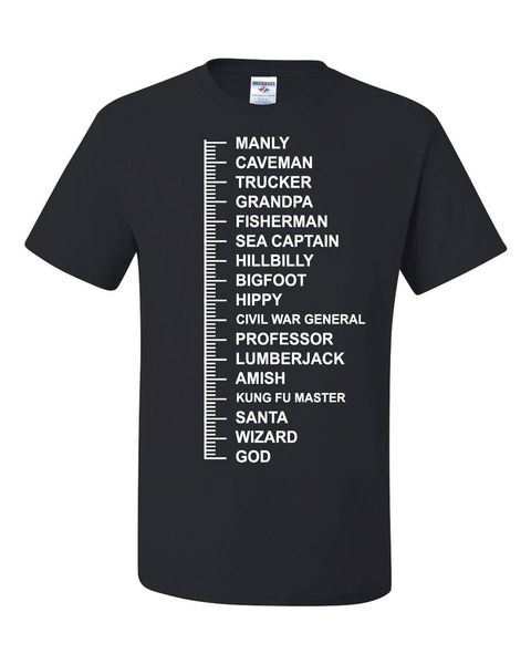 

2019 new summer casual men t-shirt beard length measuring t-shirt funny beard ruler tee shirt sport hooded sweatshirt hoodie