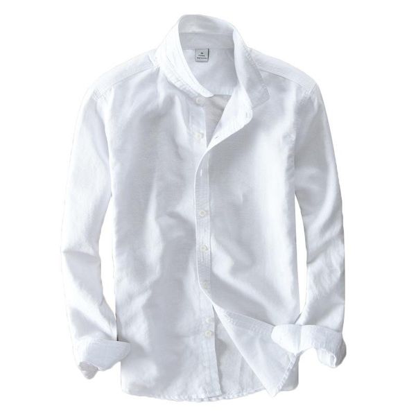 

men's casual shirts cotton shirt pure color long sleeve white/black/light blue/khaki/orange/lake blue/navy/sunset red