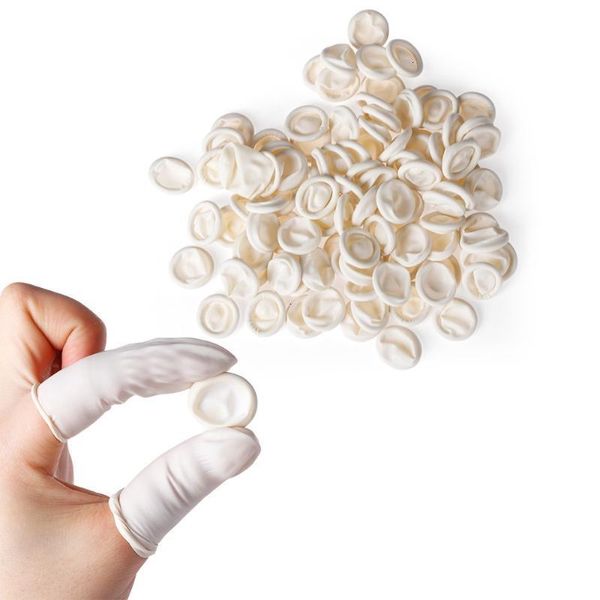 

800pcs disposable cover natural rubber latex finger cots fingertips protector gloves non-slip