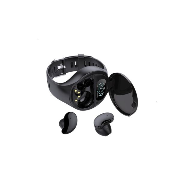

w01 smart watch tws combination detachable heart rate color screen step meter call reminder bluetooth 5.0 head