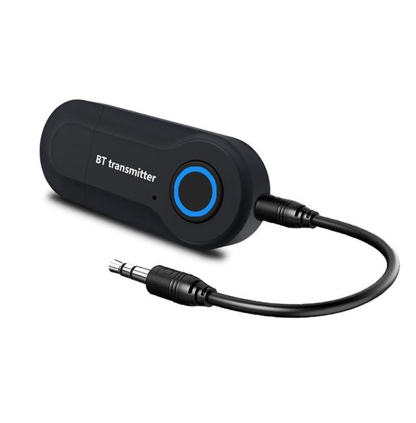 

bluetooth transmitter audio gt09s wireless adapter 3.5mm jack a2dp tv music psp notebook mp3 black stereo