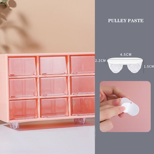 

4 pcs adhesive box bottom pulleys bottom adhesive swivel casters universal furniture wheel castor roller furniture casters