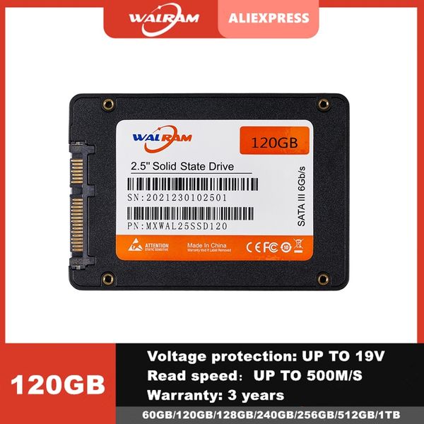 SSD Drive 120GB 240GB SSD 1TB 128GB 120 GB SDD 2.5 Disco Rígido SATA III Disco rígido do estado sólido interno para desktop do laptop