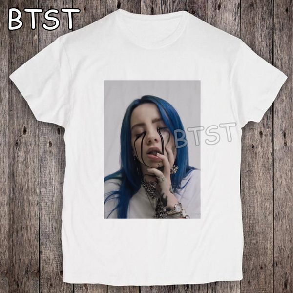 

sport billie elish black tears men clothes 2019 hip hop men t shirt 100% cotton o-neck t shirt harajuku streetwear funny t shirts