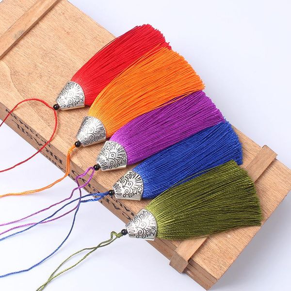 

12pcs lot fish mouth cap tassel silk fringe bangs flower tassel trim decorative tassels for curtains home decoration accessories h jllxpo