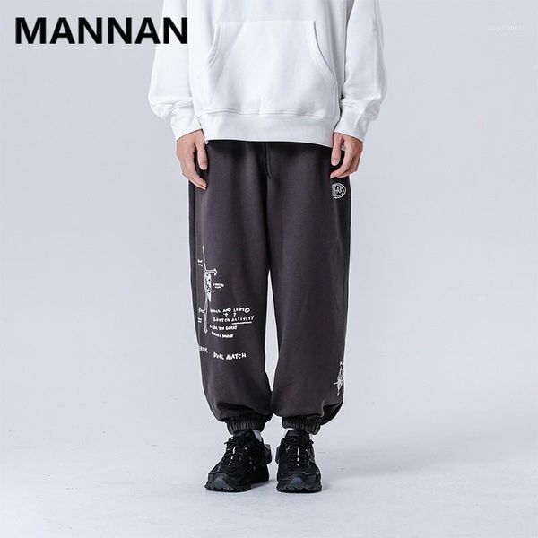 

2020 mens harem pant streetwear sweatpants pants fashion casual casual loose outwear coat funny graffiti joggers coat1, Black