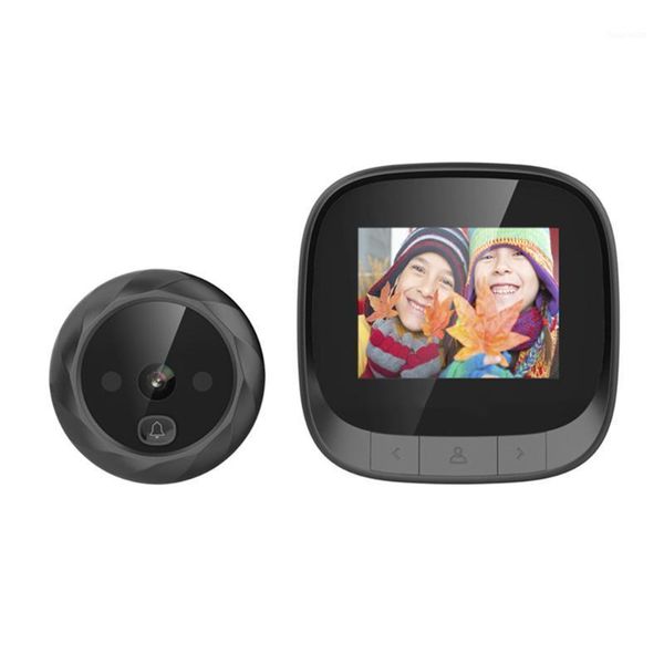 

2.4" tft digital peephole viewer door eye doorbell camera ir night vision p taking for home security1