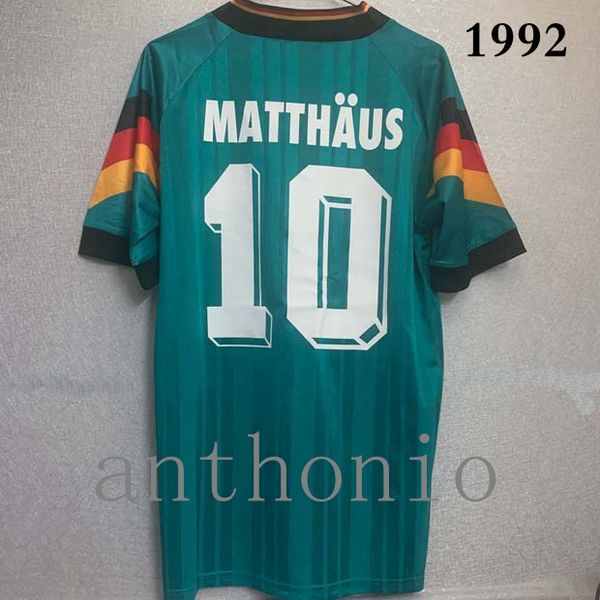 

alemania 1994 retro soccer jerseys vintage classic matthÃ¤us 10 vÃ¶ller 9 riedle 13 klinsmann 18 kohler 4 camisetas futbol jersey camisa footb, Black;yellow