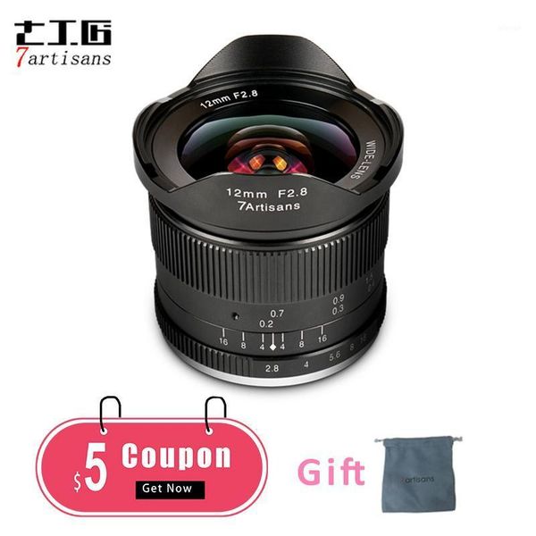 

lenses 7artisans 12mm f2.8 ultra wide angle fixed focus lens for canon e-mount aps-c mirrorless sony a6500 a6300 a7 prime fixed1