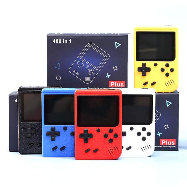 

portable handheld video game console retro 8 bit mini game players 400 games 3 in 1 av games pocket gameboy color lcd