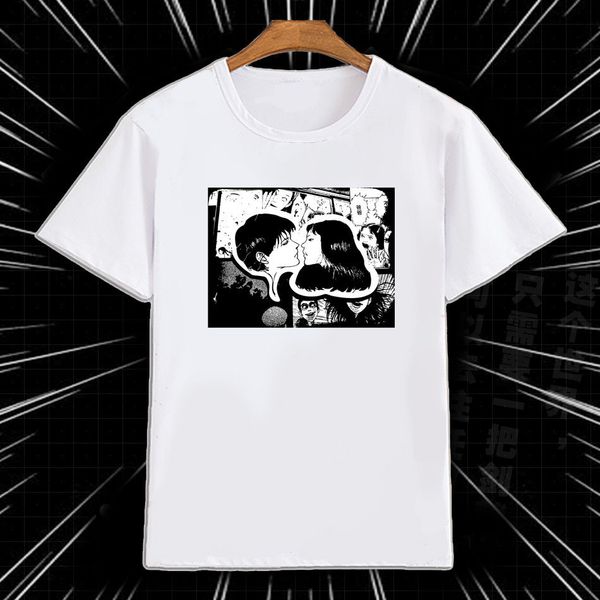 

junji ito horror hanging balloon short sleeve men's new arrival summer style short sleeve leisure for hooded sweatshirt hoodie men t sh