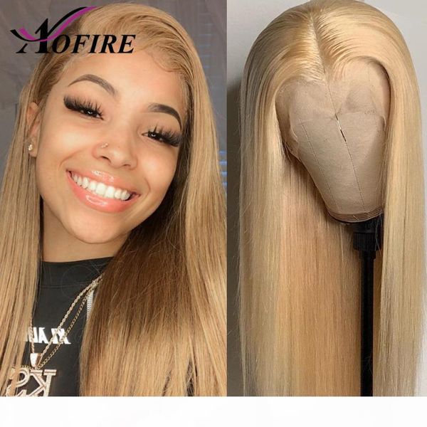 

#27 blonde wig straight lace front wigs for women blonde lace front wig human hair human hair wigs for black women, Black;brown