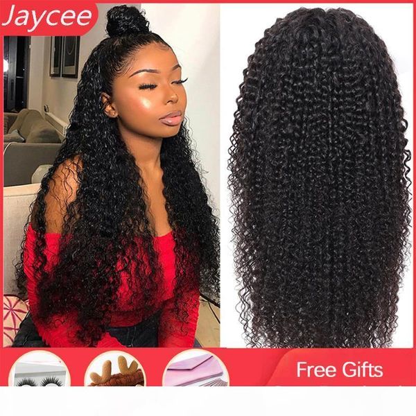 

13x6 lace front wig curly human hair wig brazilian remy hair jerry curl lace front human wigs perruque cheveux humain, Black;brown