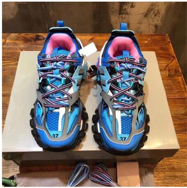 

2022 paris old shoes men's three-generation ins super fire thick-soled height-increasing shoes men and women color matching casual, Black;white