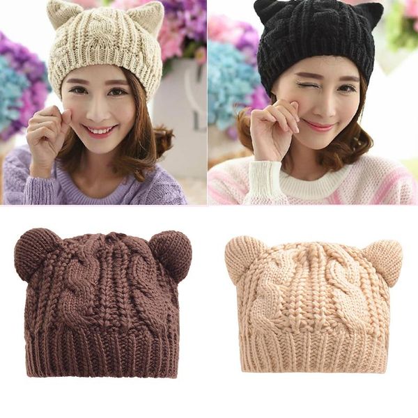 

beanie/skull caps style fashion women knitted hats warm beanies skullies hat cute cap female hip-hop bonnet chirstmas accessories, Blue;gray