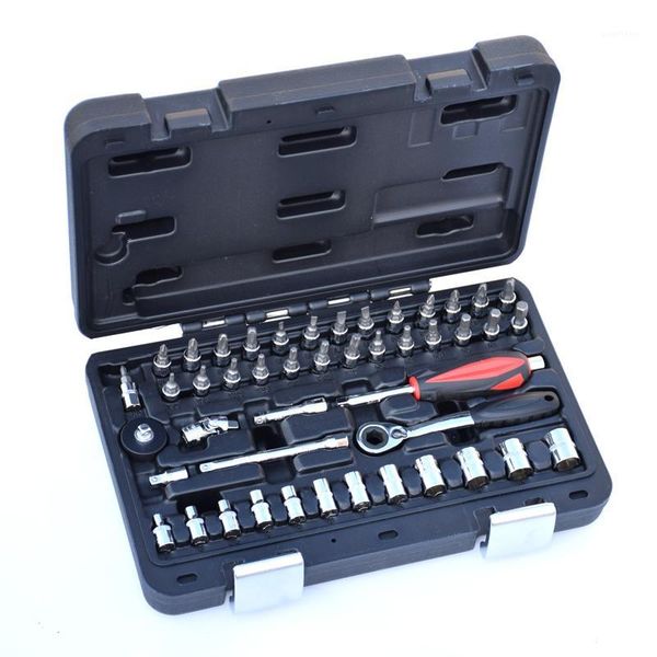 

46pcs mini 1/4 ratchet wrench set socket bits car auto repair hand tools wrench set spanner combination tool kit1