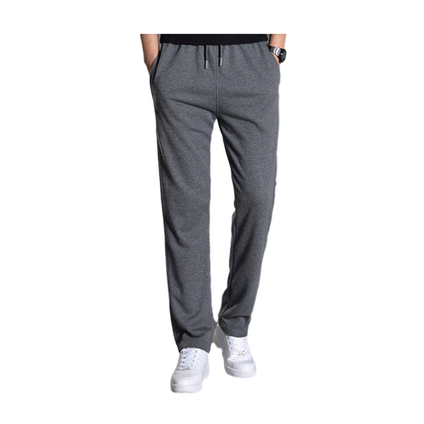 

trousers for men straight cotton grey black sport long pants male four seasons sweatpants fitness comfort runner man clothing