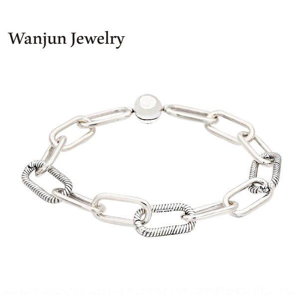 

wanjun серебряные ювелирные изделия осень новый продукт меня серия 925 серебряных галстук переплетены braceletjewelry braceletbracelet змея, Golden;silver