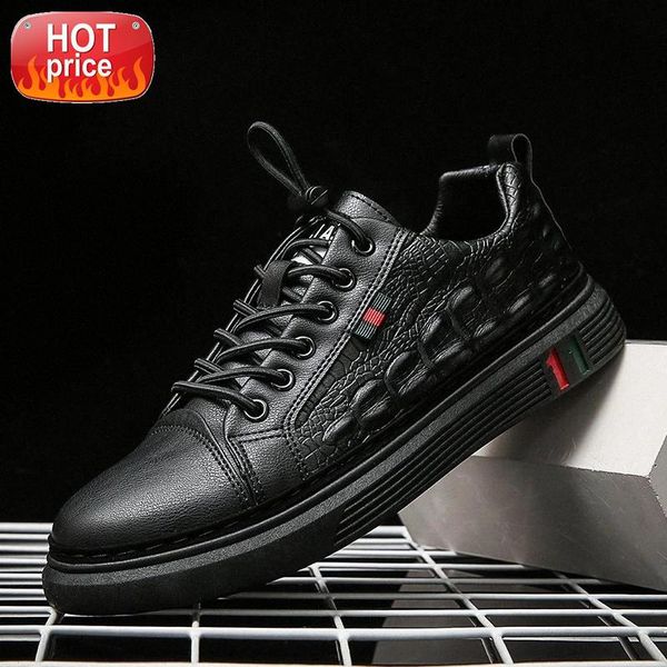 

men's leather casual shoes men's british style designer shoes elastic band outdoor moccasins men loafers sneakers loafers men #ob5